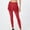 Red, variant on Clearance Clothes Under $10.00 2-in-1 Yoga Pants Women Comfy High Waist Seamless Yoga Leggings Slim Fit Elastic Compression Leggings for Dance Cyclings Running