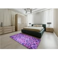 thumbnail image 4 of Ahgly Company Indoor Rectangle Patterned Heliotrope Purple Area Rugs, 5' x 8', 4 of 6