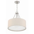thumbnail image 2 of Craftmade Duke 3 Light 18" Drum Shade Pendant, Brushed Polished Nickel, 56593-BNK, 2 of 6