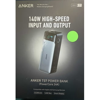 Anker 24000mAh Power Bank, 3-Port Portable Charger, 140W USB