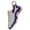 Purple, variant on Silvertone Blue Running Shoe She is Clothed in Stength and Dignity Charm Necklace, 20"+3"