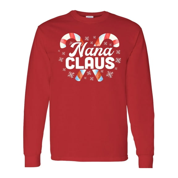Inktastic Nana Claus Long Sleeve T-Shirt