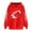 #0025-Red, variant on Uootdi Sweatshirt for Women Game Gift Day Hooded Drawstring Football Sweatshirt Long Sleeve Tops with Pocket Y2K Hoodies