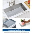 thumbnail image 6 of Bligli 2-Pack Sink Mats - 15.7"x11.8" Non-Slip PVC Liners, Quick-Dry Kitchen Protector for Stainless Steel/Ceramic, Dish Drying Mat (Solid Grey), 6 of 6