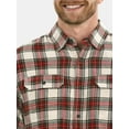 thumbnail image 4 of George Men's & Big Men's Relaxed Fit Double Pocket Flannel Shirt, Sizes XS-3XLT, 4 of 5