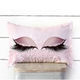 thumbnail image 2 of Funda de cojín HUOGUO Eyelash Out Soft Velvet 30 x 50 cm, color rosa, 2 of 2