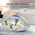 thumbnail image 5 of Forget-Me-Not Flower Satin Pillowcase for Hair and Skin Silk Pillowcase, Standard Size(20x26 inches) - Slip Cooling Satin Pillow Covers with Envelope Closure Home Decor Gifts, 5 of 7