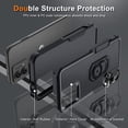 thumbnail image 2 of Military Grade TUFF Shockproof Hybrid Armor Case with Ring Grip for Motorola Moto G Power 5G 2023 - Black, 2 of 11