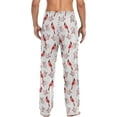 thumbnail image 2 of Top-kevin Bird Print Men's Pajama Pants Cartoon Dinosaur Pjs Bottoms with Pockets Sleep Lounge Pants for Men, 2 of 13