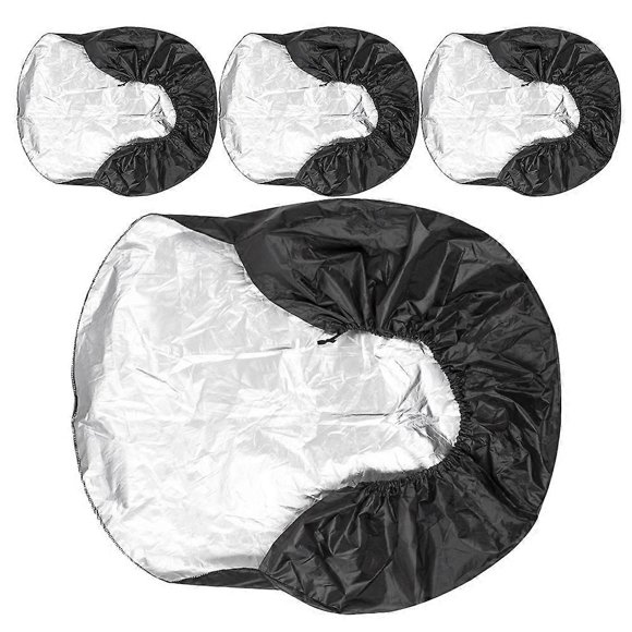 Tire Covers for Trailers Tire Protective Covers Offer Durability 4Pcs