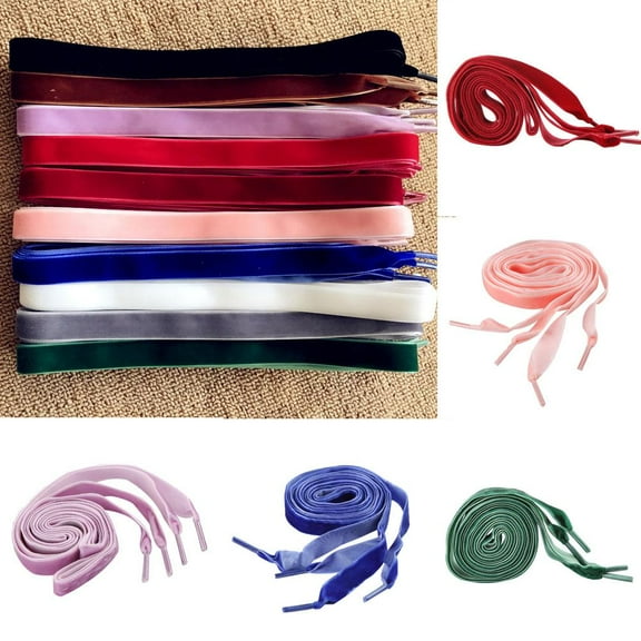 Zhaomeidaxi Shoelaces Wide Ribbon Shoe Laces Strings for Sneakers Shoes Boots