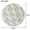 thumbnail image 6 of Pioneer Flower Floral Print Pattern Round Tablecloth 60"x60",Wrinkle Wipeable Table Cloth for Kitchen Dining Room Picnic Patio Party, 6 of 6