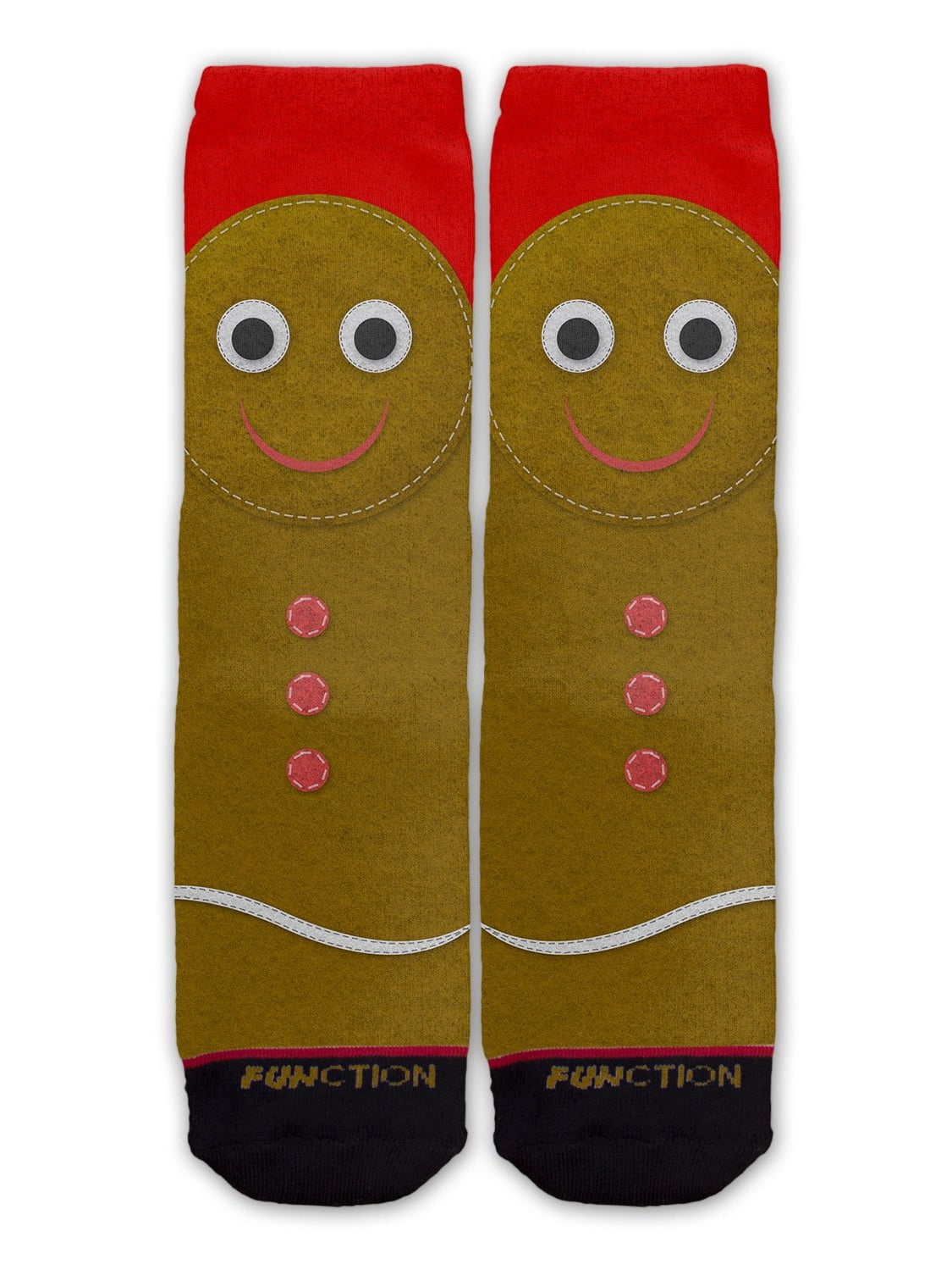 Function - Ugly Christmas Gingerbread Man Fashion Sock
