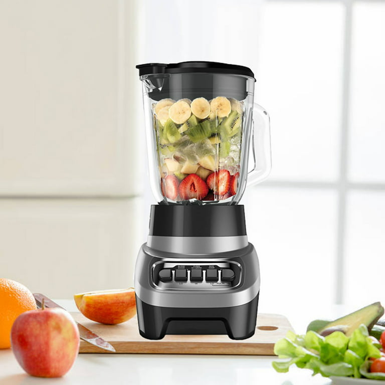  BLACK+DECKER PowerCrush Multi-Function Blender with 6-Cup Glass  Jar, 4 Speed Settings, Silver: Home & Kitchen