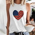 thumbnail image 2 of IROINNID Patriotic Shirts for Women Round Neck Tank Summer Casual Tops Regular Vest Tops Sleeveless Tops July 4th, 2 of 5