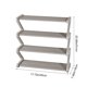 thumbnail image 2 of Rack de zapatos de 4 capas en forma de Z gris, ensamblaje fácil, solución de almacenamiento para el dormitorio, 2 of 6