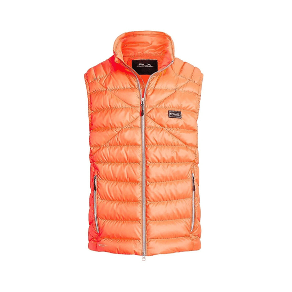 RLX Ralph Lauren Men's, RLX Quilted Down Vest, Orange, XL