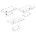 thumbnail image 5 of deevoka Acrylic Cupcake Display Stand Clear Dessert Stand for Wedding Birthday Party 3 Pieces, 5 of 9