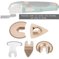 thumbnail image 4 of 5Pcs Universal Oscillating Tool Blade Kit Oscillating Saw Blades Power Tool Blades for Wood and Plastic, 4 of 8