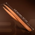 thumbnail image 4 of By MILLY Pointed Tweezers - High Carbon Stainless Steel Needle Nose Tweezers - Fine Point Tweezers Precision Hair Removal - Perfectly Aligned & Hand-Filed Sharp Tweezers - Rose Gold, 4 of 8