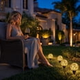 thumbnail image 3 of Solar Garden Stake Lights Outdoor Waterproof, Cracked Glass Ball Decorative Ground Lights for Yard Pathway, LED Landscape Lighting for Patio Lawn Garden Decor, 1 Pack, 3 of 10