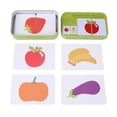 thumbnail image 4 of Baby Learning Cards, Educational Cognitive Cards, 75x55mm Safe Durable With Iron Box Learning Training Cards for Vehicle/Animal/Fruit/Living Goods, 4 of 7