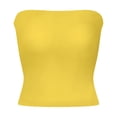 thumbnail image 4 of Mgmyaa Women's Casual Tube Top Square Neckline Pull-On Stretchable Skinny Solid Color for Casual, 4 of 9