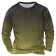 thumbnail image 2 of Sudadera sin capucha para hombre, informal, a la moda, con cuello redondo, estampado, de manga larga, blusa de poliéster, 2 of 3