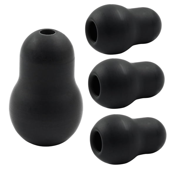4PCS Stethoscope Ear Tips Replacement Silicone Earbuds, Universal Silicone Earplugs for Stethoscope, Stethoscope Spare Parts, Black