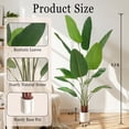thumbnail image 3 of Easy4Home 5.3FT Artificial Plant Fake Tropical Palm Tree Potted Indoor Faux Floor Plant for Home Office Decor, White Pot, 3 of 8