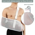 thumbnail image 5 of Breathable Mesh Arm Sling for Shower, Adjustable, Slings for Arm Torn Rotator Cuff Injury, Shower Sling for Shoulder, Elbow, Wrist, Sling Forearm, Right Left Arm for Men Women, White, 5 of 7
