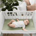 thumbnail image 3 of Comfy Cubs Muslin Fitted Bassinet Crib Sheet, Extra Soft 100% Muslin Cotton Bassinet Sheets (Sage), 3 of 7