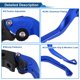 thumbnail image 4 of Palancas de freno y embrague cortas únicas para Yamaha YZF-R1 2009-2014, ajustables en 6 velocidades, palanca de freno de manillar de motocicleta de aleación de aluminio azul, 1 par, 4 of 7