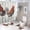 style-352, variant on 4 Pcs Shower Curtain Set Bathroom Decor Set with Non-Slip Rugs Toilet Lid Cover And Bath Mat Cute Sheep And House Waterproof Shower Curtain Animals Lovers for Bathroom Decor