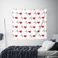 thumbnail image 6 of Balery Heartbeat Symbol Pattern Tapestry 60x51 Inches - Large Wall Hanging Tapestry for Bedroom, Living Room, Dorm Decor - Artistic and Aesthetic Room Decor, 6 of 9