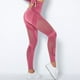thumbnail image 4 of Pantalones de yoga de cintura alta con aberturas para mujer: leggings sin costuras que realzan las caderas, ropa deportiva elástica, tallas XS-L, 4 of 5