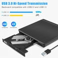YTBW Slim External Cd/Dvd Drive Usb 3.0 Player Burner Writer For Laptop