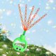 thumbnail image 1 of Cinco Cinco 32 agujeros de burbujas sonrientes de burbujas de agua Bubble Machine Wand (verde), 1 of 7