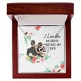 thumbnail image 1 of Je Vous Love Parce Que Vous Êtes Ma Vie Collier Inséparable, 1 of 7
