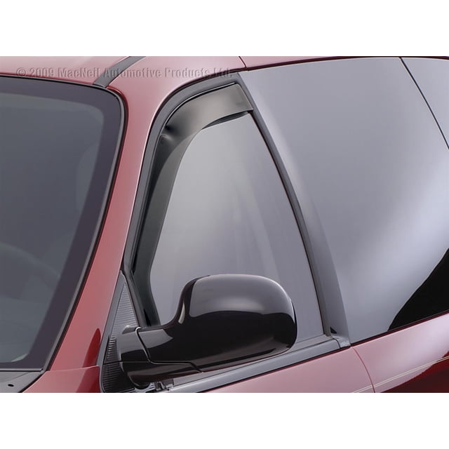 Weathertech Garde-Pluie 80476 Design Aérodynamique; dans le Canal; Fumée Sombre; Acrylique; Lot de 2