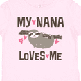 thumbnail image 4 of Inktastic My Nana Loves Me Sloth Girls Toddler T-Shirt, 4 of 5