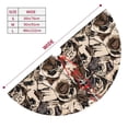 thumbnail image 3 of Cauagu 30" Christmas Tree Skirt Cute French Bulldog Pattern Christmas Tree Decorations Tree Mat for Xmas Decorations Occasion Holiday Home Decor -30", 3 of 7