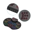 thumbnail image 3 of Portable Electronic Drum Set USB Drum Pad Kit 9 Drumpads Built-in Speaker with Sticks and Foot Pedals Digital Percussion Instruments, 3 of 4
