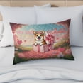 thumbnail image 4 of My Dog Is My Valentine Cute Corgi in Gift Box Quilt Pillowcase Welsh Corgi Dog Lover Gifts Idea Throw Pillow Cover Bed Home Decor - 3006, 4 of 5