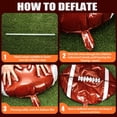 thumbnail image 4 of Globos de fútbol Skylety Football Rugby, papel de aluminio, 66 cm, 4 of 7
