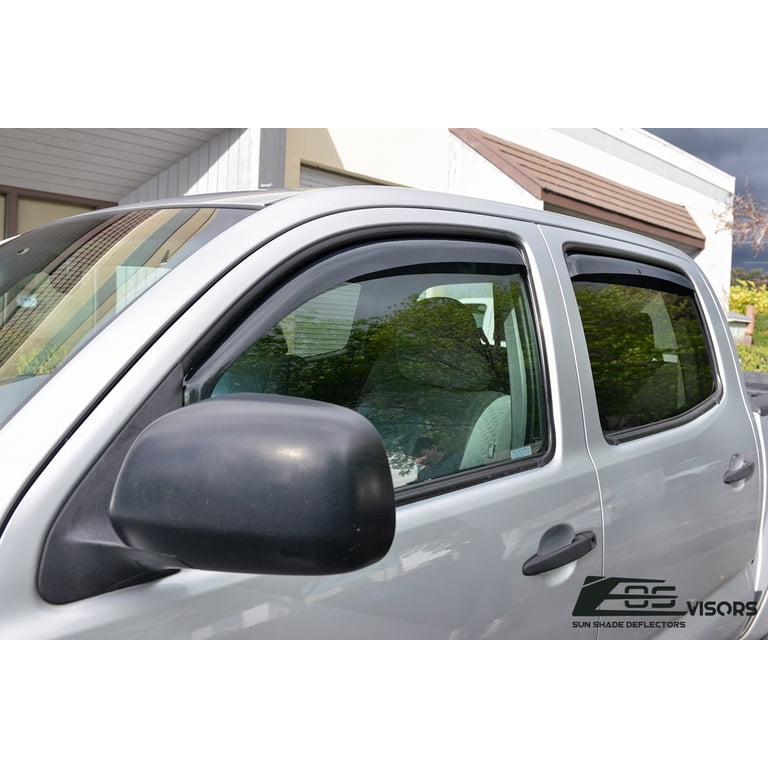 Fits 2005-2015 Toyota Tacoma Double Cab Rain Guards Vent Fits 2005-2015 Toyota Tacoma Double Cab Rain Guards Vent
