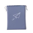thumbnail image 1 of Drawstring Drawstring Pocket Small Cloth Bag Travel Portable Suitcase Organize Packing Bag Clothes Underwear Toy Storage Bag，Gray Small 30*40cm 2pcs, 1 of 4