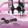 thumbnail image 5 of 26" Adult Tricycle, Carbon Steel 3 Wheel Bikes 7 Speed Trikes with Adjustable Seat Shopping Basket 360lbs Capacity for Seniors/Commuting Purple, 5 of 12