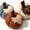 Gray, variant on Faux Fall Harvest Crochet Pumpkins - Small Knit Rustic Farmhouse Foam Decor for Thanksgiving Halloween Autumn Mantel Table, Set of 3