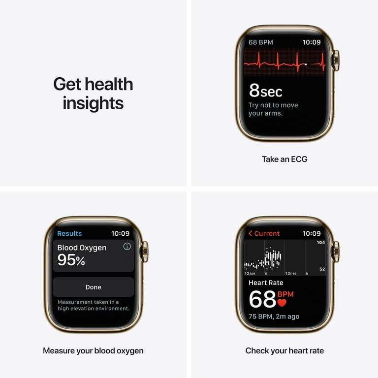 Apple Watch Series 7 GPS + Cellular, 41mm Gold Stainless